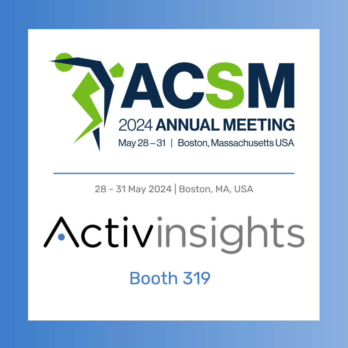 Activinsights exhibiting at ASCM, Boston , May 2024