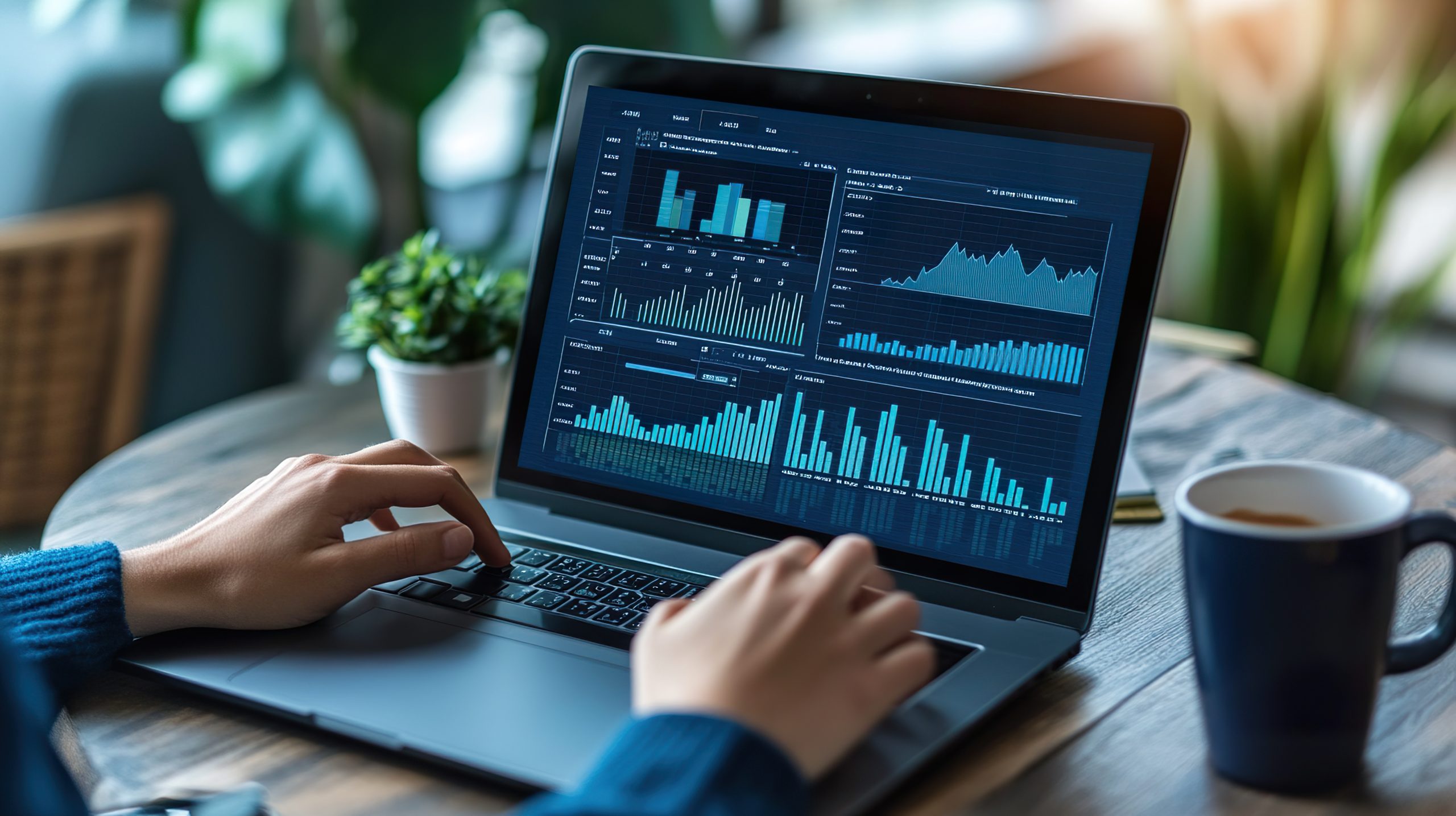 Data Analysis on research using a laptop